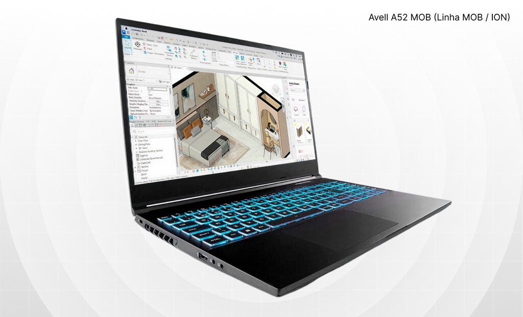 Notebook para Revit Avell A52 MOB