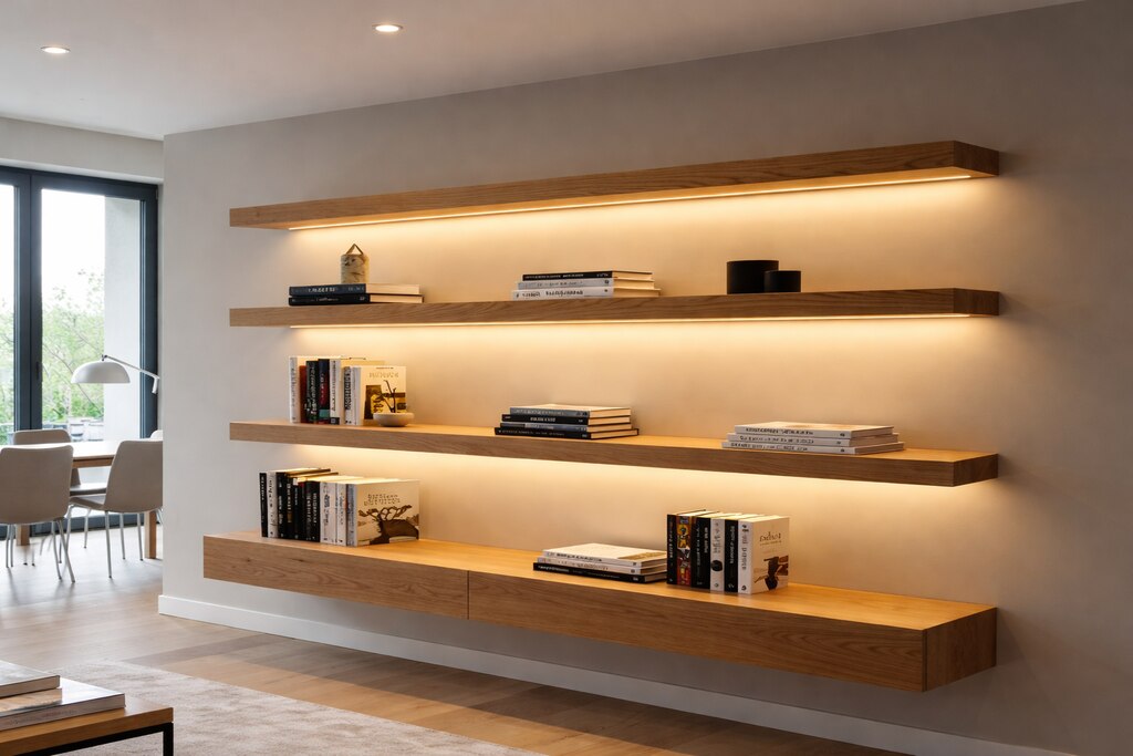 prateleira em reforma sem obra